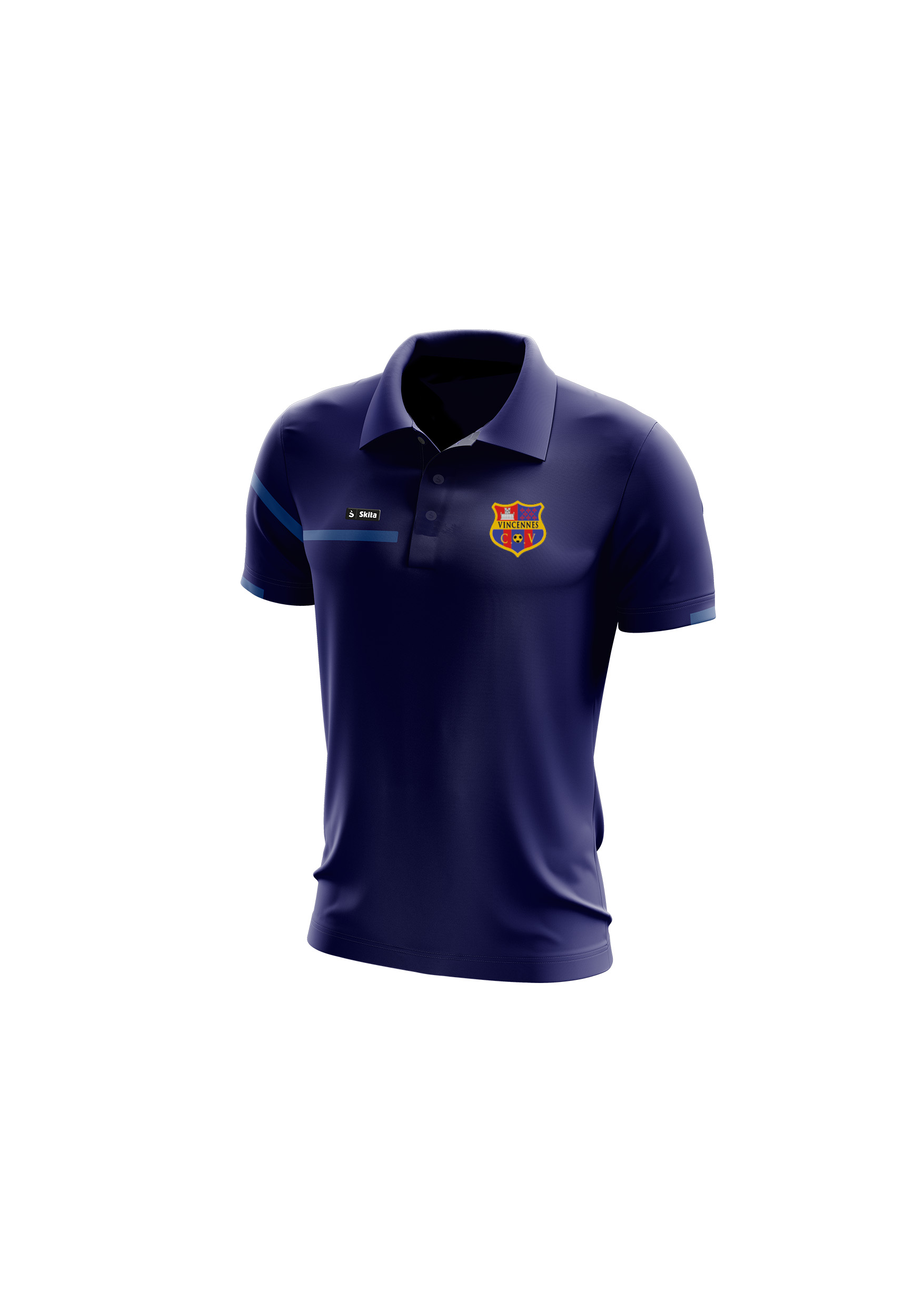 Polo SKITA'TECH Navy (CO VINCENNES)
